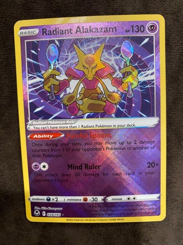Radiant Alakazam 059/195 Swsh12: Sword & Shield - Silver Tempest Holo