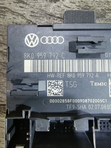 AUDI A4 B8 2008-12 FRONT LEFT SIDE DOOR CONTROL MODULE ECU UNIT 8K0959792C - Picture 7 of 7
