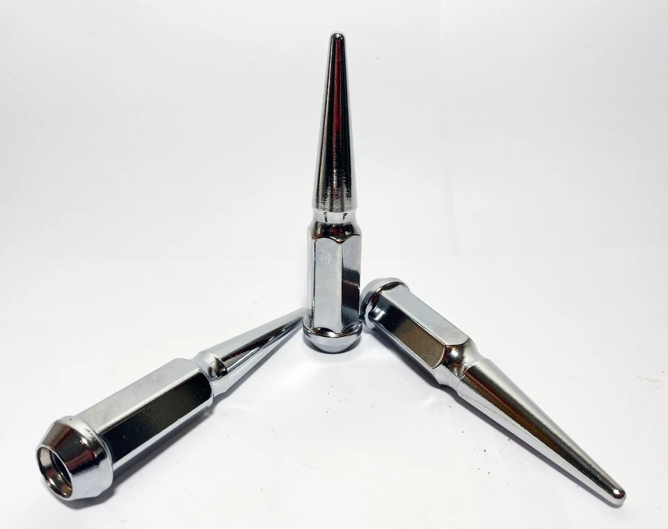 FIT PONTIAC MONTANA 1999-09 4.5'' SPIKE LUG NUTS CONICAL SEAT 12x1.5 CHROME 24PC - Image 3 of 4