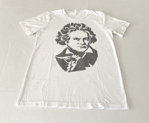 Vintage Ludwig Van Beethoven T-Shirt M Composer Classical Music Rock - Picture 2 of 16