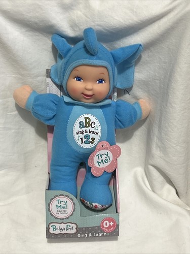 Baby’s First Sing And Learn Blue Toy Doll for Kids 123's /ABC's Brand New NICE - Picture 5 of 5