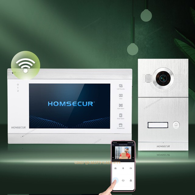 HOMSECUR 7" WLAN Video Türsprechanlage Gegensprechanlage Überwachung 4 Draht HD HOMSECUR 7" WLAN Video Türsprechanlage Gegensprechanlage Überwachung 4 Draht HD