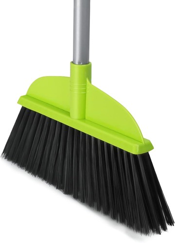 Green Floor Sweeping Brooms 55” House Brooms for Hardwood Floor Cleaning
