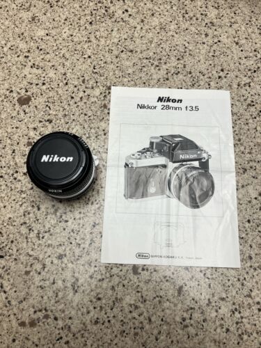 Objectif grand angle Nikkor Nikon 28 mm 1:3,5 MF - Photo 1 sur 8