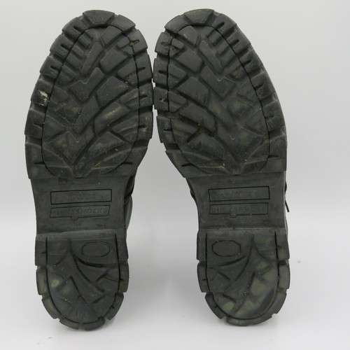 BATES DuraShocks Men's Black Leather Steel Toe Boots Size 10 - Picture 9 of 10