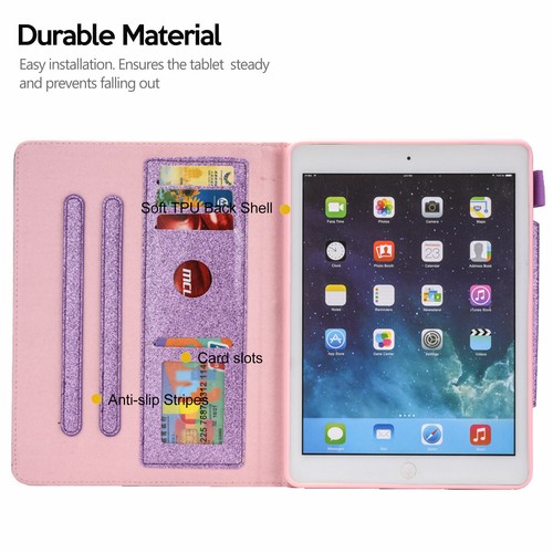 Funda inteligente billetera abatible de cuero brillante Fr iPad 7ta generación 2019 10,2 pulgadas - Imagen 4 de 21