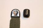 Military Web Strap End Tip, 5/8" Mil-Spec Webbing Ball Tip, Black. Lot of 20