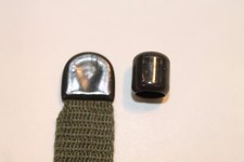 Military Web Strap End Tip, 5/8" Mil-Spec Webbing Ball Tip, Black. Lot of 20 