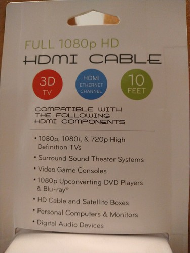 Atak AHD10 10 Foot HDMI Cable 1080 Hi definition 24K Gold Extrl Contact Plating - Picture 3 of 4