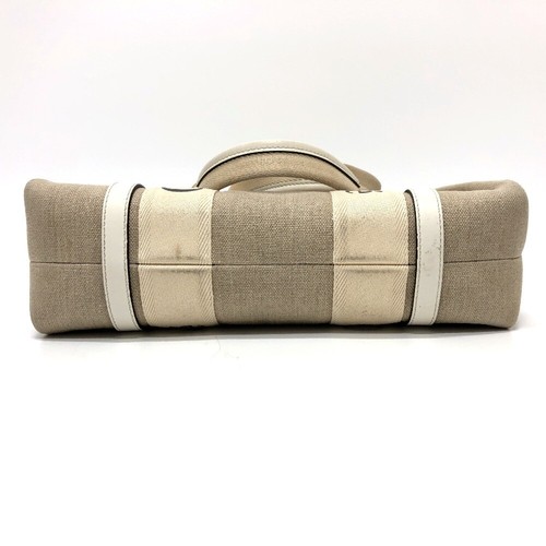 Chloe logo Woody Medium Hand Bag Tote Bag Canvas Beige - Bild 5 von 17