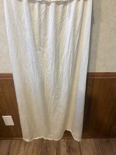 Vintage Vanity Fair Ivory Nylon Long Slip Women Size Medium Skirt Tank Top Set - Picture 6 of 11