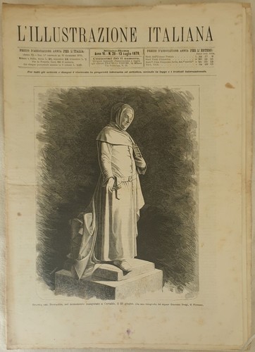 L’ILLUSTRAZIONE ITALIANA 13 LUGLIO 1879 ISMAIL PASCIA TEVERE CUSTOZA PENALVER