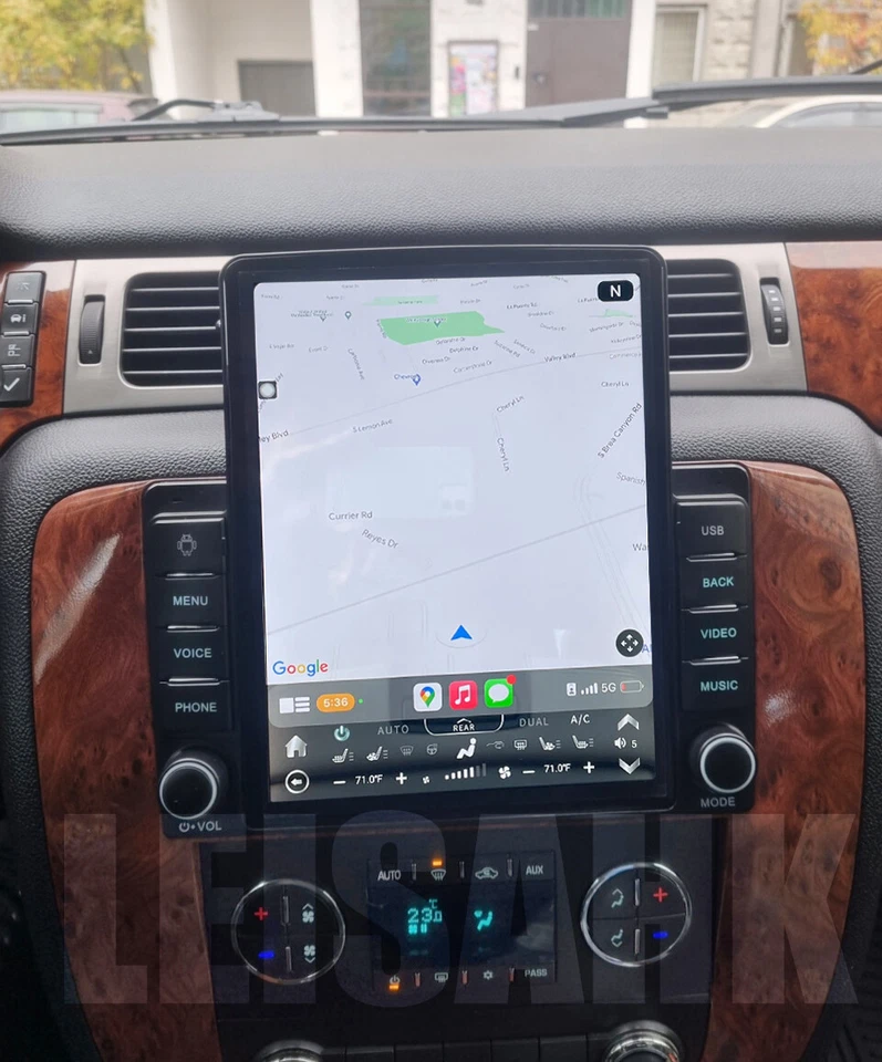 Car Dash Radio Stereo GPS CarPlay For 2007-14 GMC Yukon Chevrolet Suburban Tahoe - Imagem 3 de 4