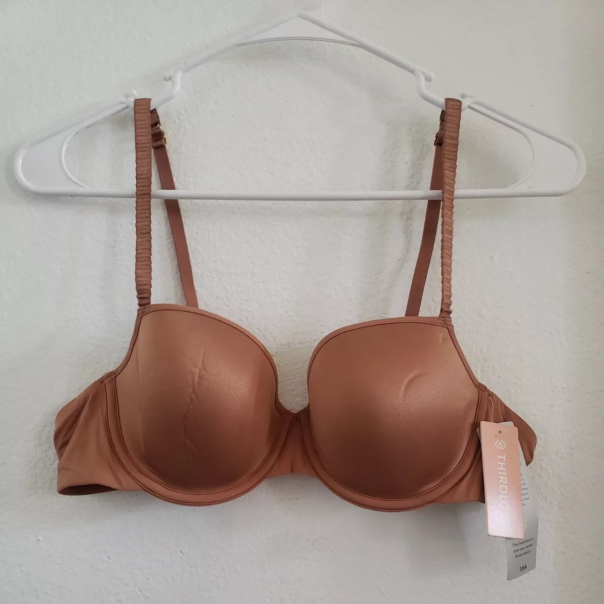 Third Love Classic T-Shirt Bra Mocha Size 32 32 34 36 38 Underwire Smooth  Pads