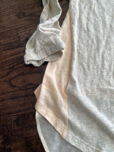 Anthropologie Little Yellow Button Layered Pullover Shirt Henley Sleeves M - Picture 3 of 7