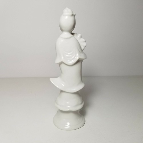 Tilso Made in Japan Geisha Figur Statue weiß Porzellan Keramik 5,75" hoch - Bild 2 von 5