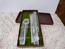 MCM Kalmar Design Stainless Steel 3 Piece Bar Set #243 In Box Mid Century