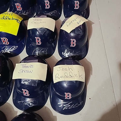 (Lot of 14) Boston Red Sox MLB Batting Mini Helmets Autographed Signed Lot - Picture 3 of 6