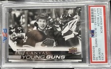 2022-23 UD Matt Boldy Psa 10 “POP 4”Series 1 Canvas BLACK SP Young Guns Wild