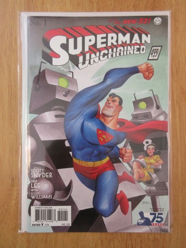 Lot of 4 SUPERMAN UNCHAINED #1 Variants! Silv/Bronze/Gold. Age Homage + Timm! NM - Picture 5 of 5