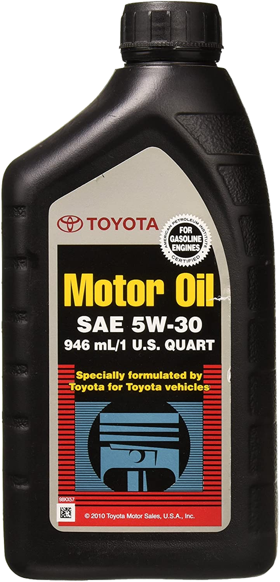 7 Pack OEM Genuine Toyota Motor Oil SAE 5W-30 Gasoline Engines