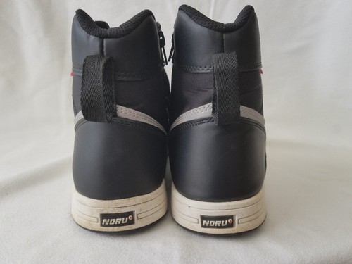 NORU Mens Black High Top Sneakers Sz 9 - Picture 5 of 8