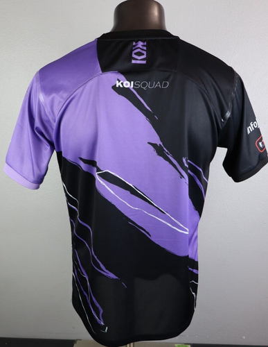 Kelme KOI SQUAD Spanish Team Soccer Jersey Black Purple Size L Finetwork Signed - Picture 2 of 10