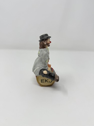Emmett Kelly Jr 1998 EKJ 25 Circus Clown on Drum 3.75" x 2.5" x 1.75" Figurine - Picture 4 of 5