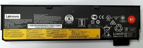 Genuine 01AV425 01AV423 61 24Wh Battery for Lenovo Thinkpad T470 T480 T570 T580 - Picture 1 of 6