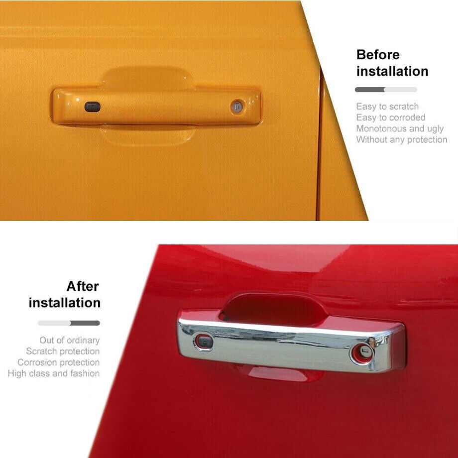 For 2021-2024 Ford Bronco Chrome Exterior Door Handle&Tailgate Cover Trim Decor