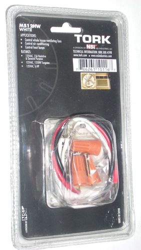 Tork M512HW Licht Abschaltuhr motorbetrieben weiß in der Wand maximal 12 Std. - Bild 2 von 2