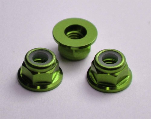 M2 M3 M4 M5 Aluminum Flanged Lock Nut Purple Blue Red Gold Pink Green - Picture 23 of 23