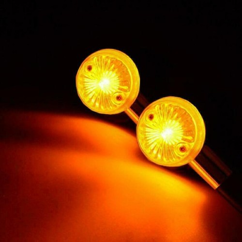 Chrome Motorcycle Turn Signals Blinker Lights Amber For Suzuki Boulevard S50 M50 - Picture 4 of 12