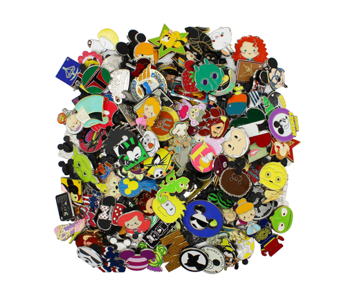 Disney Pin Trading 50 Piece Assorted Pin Lot - No Double Pins