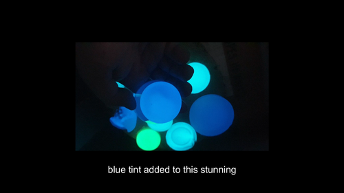  Strontium Aluminat leuchten im Dunkeln Pulver Aqua, grün, blau  - Video 1 von 1