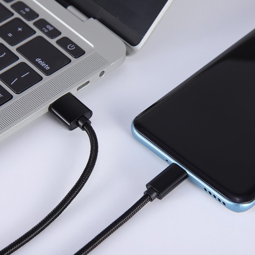 3FT Braided USB-C to USB-A Fast Charge Cable Cord Quick Charger Charging Sync - Picture 5 of 11
