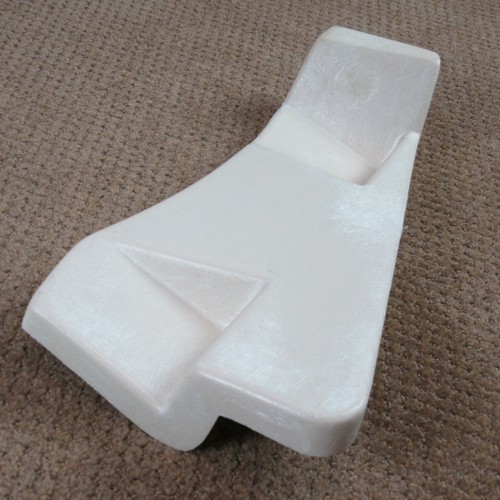 1958-1962 Corvette Door Hinge Pillar Reinforcement Press Molded White RH NEW - Picture 2 of 5