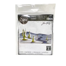 Sizzix Thinlits Tim Holtz Snowscape, Colorize Cutting Dies Christmas Winter NEW