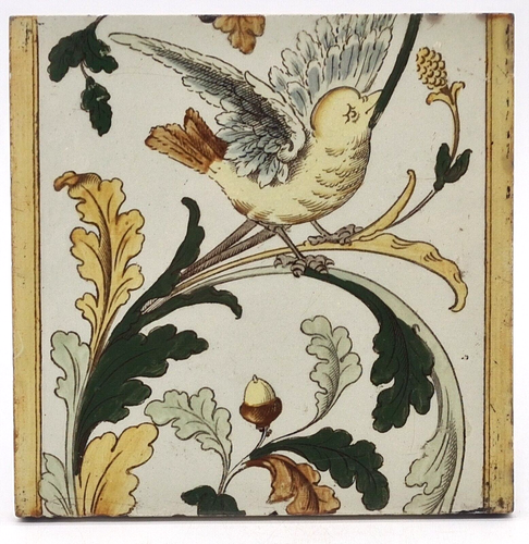 Superb Antique Fireplace Panel of Five Tiles The Decorative Art Tile Ltd C1880 - Picture 5 of 7