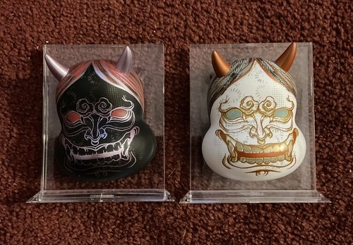 Munky King Omi Nightmare Regular & Variant Set Of 2 Black White Yoskay Yamamoto