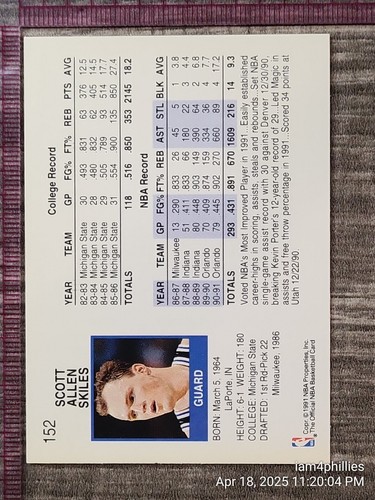 1991 NBA Hoops Series 1 Cards Complete Your Set #'s 1 -165 YOU PICK - Picture 281 of 305