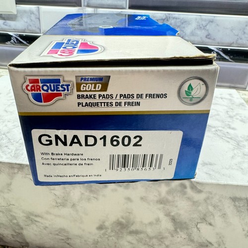 Juego de pastillas de freno de disco-Pastillas de freno traseras de cerámica dorada premium CARQUEST GNAD1602 - Imagen 3 de 5