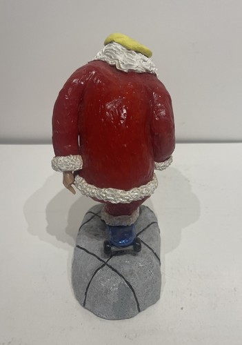 Skateboarding Santa Art Figurine by Artist J Chandler 2001 Handmade Figurine - Picture 3 of 6