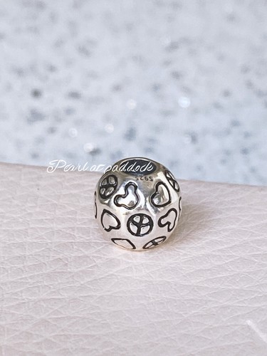 Original Pandora Mickey Love And Peace Charm mit Geschenkbox - Bild 1 von 2