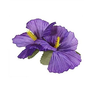 Hibiscus Flowers 18pc Accessory For Tropical Hawiian Fancy Dress