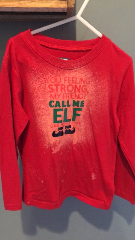 Girls Elf Christmas Shirt Size 5t