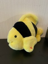 Ty Beanie Buddies Bubbles the Yellow & Black Striped Fish Plush