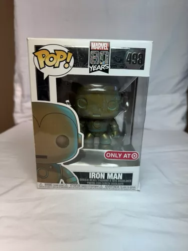 Funko Pop! Vinilo: Marvel - Iron Man (pátina) - Objetivo (exclusivo) #498