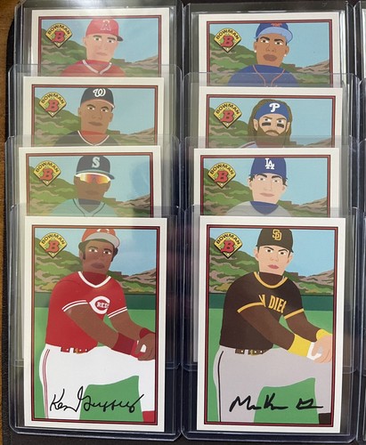 1989 Bowman x Keith Shore - Waves 1-4 - Complete Set Cards 1-40 - Picture 4 of 8