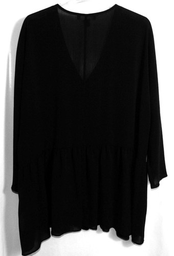 NEW PRIMARK πΌ BLACK BLOUSE ~ TOP πΌ SIZE 18 # 108* - Picture 3 of 3